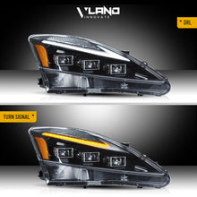 LED Headlights Projector Blue DRL For 2006-2013 Lexus IS250 IS350 ISF W/Startup
