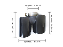 For 2013-2015 Porsche 911 Carrera 991.1 Sport Exhaust Tips Tailpipe Black/Chrome