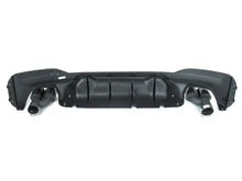 For 2017-2023 BMW G30 5 Series 540i M-Sport Gloss Black Rear Diffuser M5 Style w/ Twin Exhaust Tips