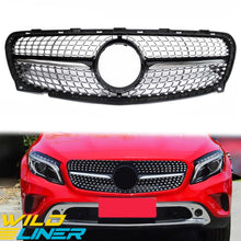 Diamond Style Front Grille for Mercedes GLA X156 GLA45 AMG 2018-2020 W/O Camera fg136