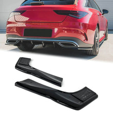 Glossy Black Rear Bumper Splitters Side Canards for Mercedes-Benz CLA C118 CLA35 CLA45 AMG 2020-2023