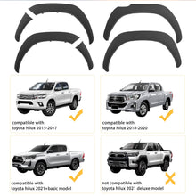 Slim Fender Flares Guard for Toyota Hilux 2015-2025 SR SR5 Rugged X Wheel Arches