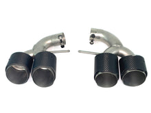 Matte Carbon Exhaust Tips Replacement for Alfa Romeo Stelvio Twin Dual Muffler Pipe