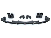 Gloss Black Rear Diffuser w/ LED Light + Exhaust Tips for Audi A5 S-Line S5 Sport 2020-2023