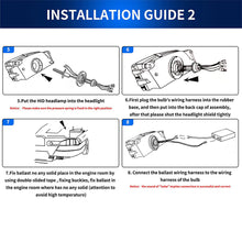 D2H HID Xenon Headlights Bulbs w/ Decoder Ballasts High Low Beam Pair