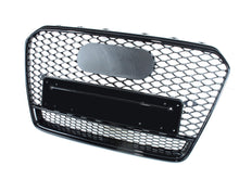 RS5 Style Gloss Black Honeycomb Front Grille For Audi A5 S5 B8.5 2013–2016