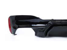 Gloss Black Rear Diffuser w/ LED Light for BMW 5-Series G30 2017-2023 di157