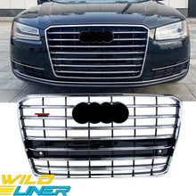 For 2015-2018 Audi A8 W12 Chrome Front Bumper Grille Grill
