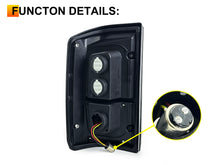 Pair LED Tail Lights Lamp For Nissan Patrol GQ 1/2 Series 1988-1997 Smoked+Black