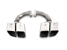 Turbo Square Exhaust Muffler Tips for Porsche Cayenne 9Y0 Base Petrol 2019-2024