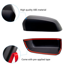 Matt Black Side Mirror Cover Overlay For Ford Ranger Next-Gen PY 2022-2024 Raptor Everest