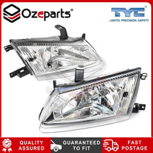 Pair LH+RH Head Light + Corner Lamp Single Reflector For Nissan Pulsar N16 2000-2003