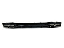 Black Rear Diffuser & Chrome Exhaust Tips for Mercedes W213 S213 AMG Bumper 2017-2020 di209