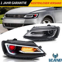 Pair LED Headlight Assemblies Demon Eyes Lens For VW Sagitar 2012–2017