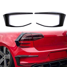 Gloss Black Rear Bumper Fog Light Covers for VW Golf MK7 2013-2016