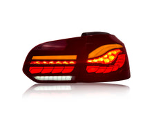Pair Smoked/Red LED Tail Lights For VW Golf 6 MK6 2009-2013 w/Sequential
