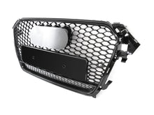 RS4 Style Quattro Honeycomb Front Grille For Audi A4 S4 B8.5 2013–2016