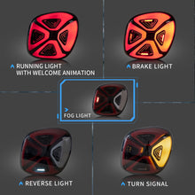 Pair Smoked LED Tail Lights For Mercedez Smart 453 Fortwo Forfour 2015-2020