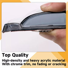 Stainless Steel Tinted Weather Shields Window Visor for Hyundai Santa Fe 19-23