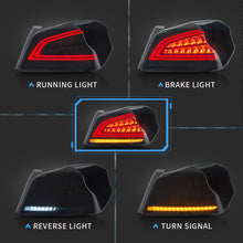 Smoke Tail Lights Fits 2015-2021 Subaru WRX STI LED Sequential Signal Bar Lamps