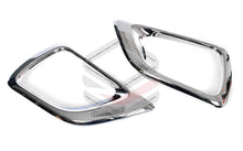 Full Fog Light Spot Driving Lamp w/ Chrome Bezel Trims For Nissan Navara D23 NP300 2015-2021