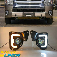 LED DRL Daytime Running Light Fog Lamps Turn Signal For Toyota Hiace 2014-2018
