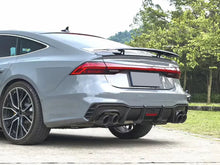 Dual Matte Carbon Exhaust Pipe Tips for Audi A4 A5 A6 A7 Modifications