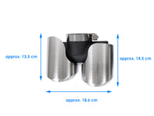 Brushed Chrome Exhaust Tips Muffler Pipe for Land Rover Defender 90 110 3.0L 2020-2024