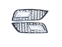 Chrome/Black Honeycomb Fog Light Grille Cover for Audi A4 B8.5 Non S-line 2013-2016 fg230