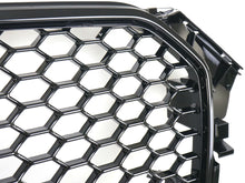 RS4 Style Gloss Black Honeycomb Front Grille For Audi A4 S4 B8.5 2013–2016