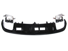 S6 Look Rear Diffuser + Black Exhaust Tips For AUDI A6 C7.5 Sedan S-Line 2016-2018 di130