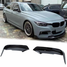Black Front Bumper Splitter Air Vent Trim Canards for BMW 3-Series F30 F31 M-Sport 2013-2018