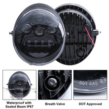 60W LED Headlight For Harley Davidson VROD VRSCA VRSC 2002-2017 HI/Low Beam Motorcycle Headlamp