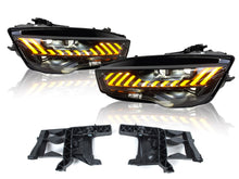 LED Sequential Headlight Front DRL Lamp Assembly for Audi A7 C7 RS7 2012-2015 w/o AFS