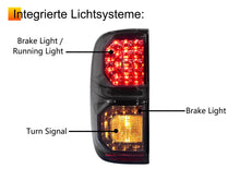 Smoked LED Tail Lights For Toyota Hilux N70 SR SR5 2005-2015