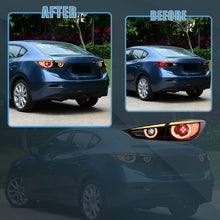 FULL LED Tail Lights Smoked For 2014-2018 Mazda 3/Axela Sedan Sequential