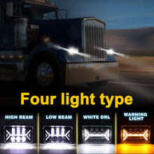 4pcs 4x6'' LED Headlights w/Adapters For Toyota Landcruiser 61 62 80 Series