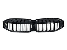 Dual Slats M-Color Front Bumper Grille Gloss Black fit for BMW 3-Series G20 LCI 330i m340i 2023+