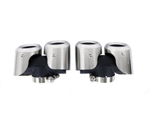 Brushed Chrome Exhaust Tips Muffler Pipe for Land Rover Defender 90 110 3.0L 2020-2024