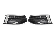 Pair Front Bumper Fog Light Grille Covers Audi A6 C8 Non-S-Line 2019-2025