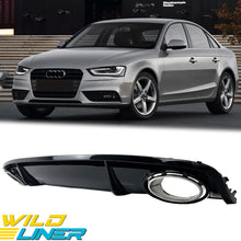 Black Rear Diffuser + Chrome Exhaust Tips for Audi A4 B8.5 Non-Sline 2013-2016 di199