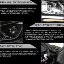 LED Headlights DRL For 2015-2020 Toyota Hilux Vigo Revo W/Sequential & Animation