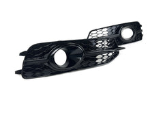 All Black Fog Light Grille Covers Left+Right Audi A6 C7 S-Line S6 2012-2015