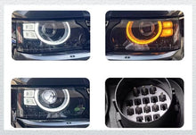 Pair LED Front Headlights For Land Rover Range Rover Sport L320 2006-2013 Head Lamp without AFS