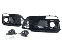 Left+Right Fog Light Grille Covers For Audi Q5 S-Line / SQ5 2018-2020