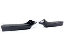 For 2013-2014 BMW 2-Series F22 M Sport Front Bumper Splitters Side Canards Cover Trim Glossy Black