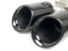 Pair Exhaust Tips Black For Porsche Cayenne V6 V8 2011-2014 Short Pipe