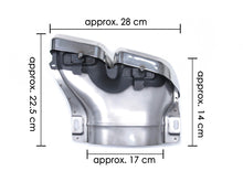 C63 Style Gloss Black Rear Diffuser + Chrome Tips For Mercedes W205 C250 C300 C43 AMG Sedan 2015-2021