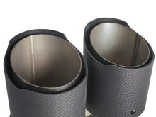 Matte Carbon Fiber Quad Exhaust Tips for BMW G30 5-Series M-Sport 2017-2023