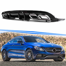 C63 AMG Style Rear Diffuser + Chrome Tips For Mercedes C205/A205 Coupe Convertible AMG 2015-2021